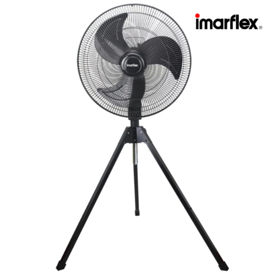 IMARFLEX พัดลมอุตสาหกรรมตั้งพื้นปรับสไลด์ ขนาด 18 นิ้ว 3 ขา 3 ใบพัด สีดำ รุ่น IF-516
