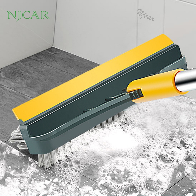 NJCAR แปรงขัดห้องน้ำ ทำความสะอาดห้องน้ำ มีหัวแปรง 2ด้าน