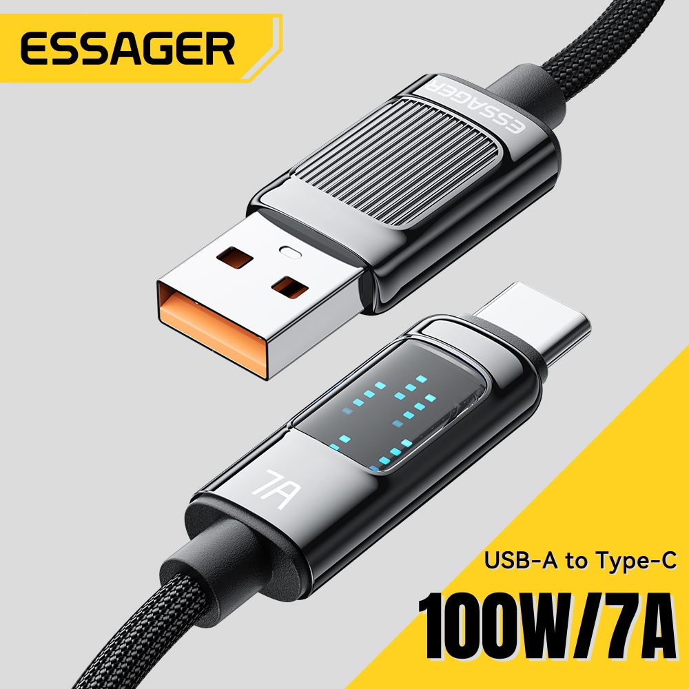 Essager 100W A-C 7A สายดาต้าที่เข้ากันได้อย่างสมบูรณ์