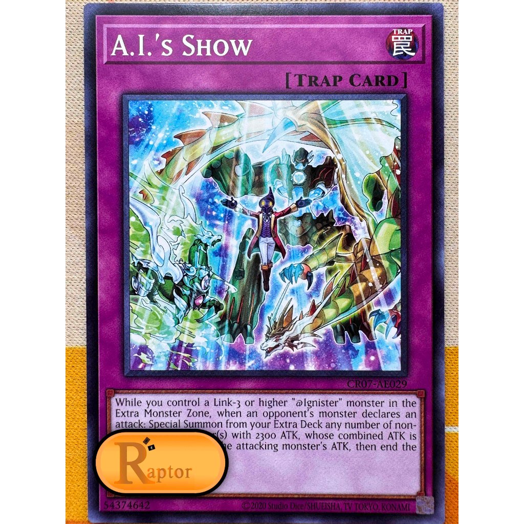 CR07-AE029 : A.I.'s Show [Common] (Yu-Gi-Oh! Asia English : ลิขสิทธิ์แท้) - [RaptorzCards]