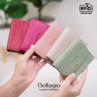 Bellagio รุ่น Lucy Wallet กระเป๋าสตางค์หนังวัวแท้ ใบเล็กน่ารัก สไตล์เรียบหรู