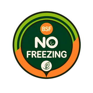 หนอน BSF สเตอไรส์ฆ่าเชื้อ100% ไม่ต้องถ่ายพยาธิ ดีกว่า หนอนแช่แข็ง ไม่ต้องแช่เย็น ฉีกซองให้เลย สะดวกพกพาขนาด 50 กรัม