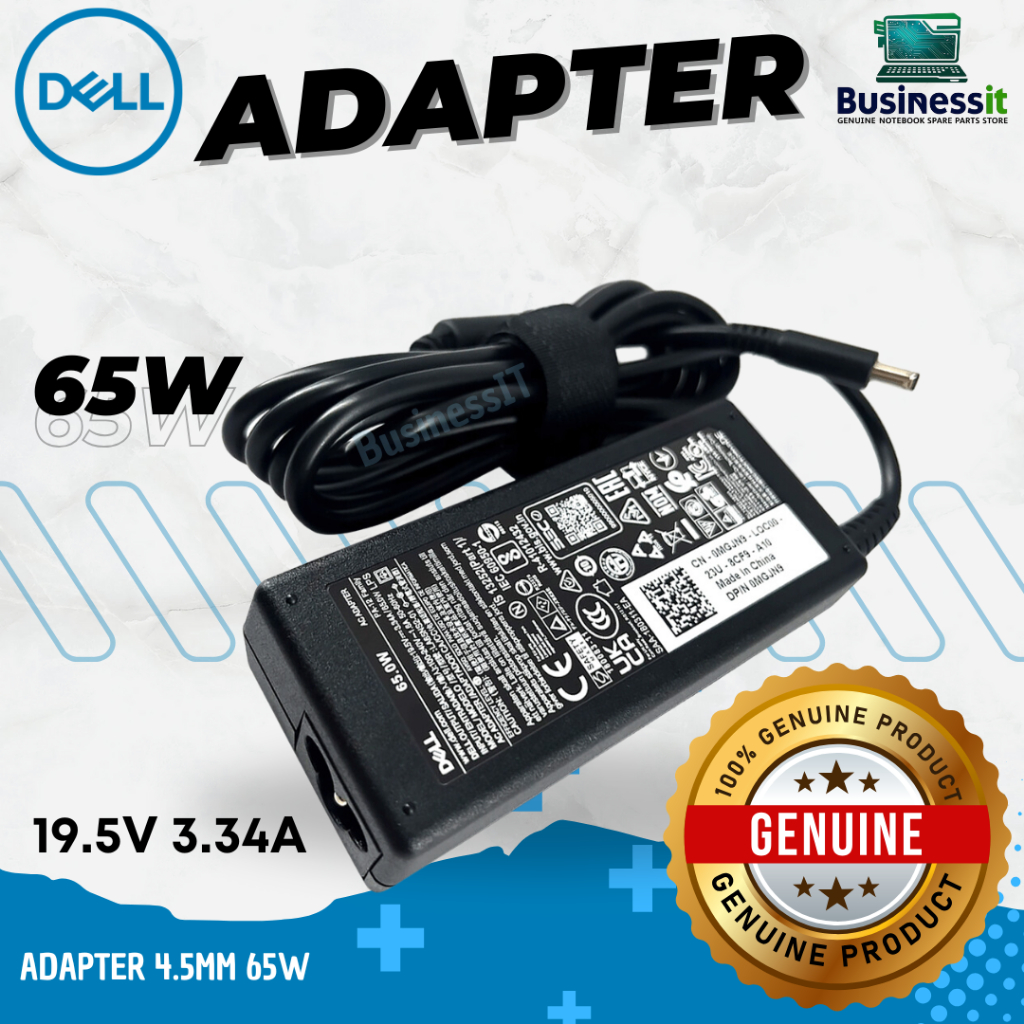 Adapter Dell Inspiron 5567 65W 4.5 mm MGJN9 G4G24 สายชาร์จ Dell แท้ศูนย์ Dell Thailand