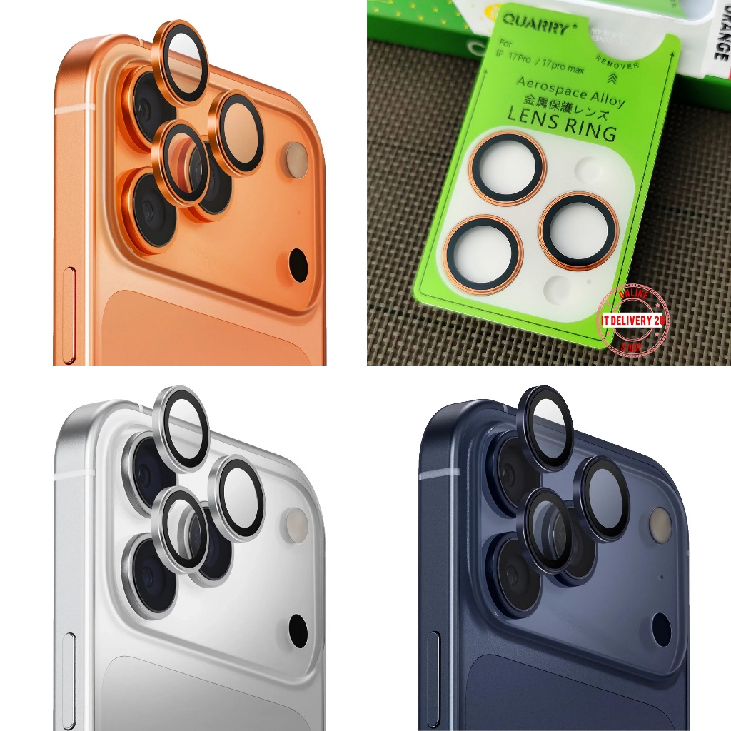 QUARRY กันรอยกล้องไอโฟน iPhone 17 Pro / 17 Pro Max ไอโฟน17 กันเลนส์กล้อง iPhone17ProMax คุณภาพพรีเมียม