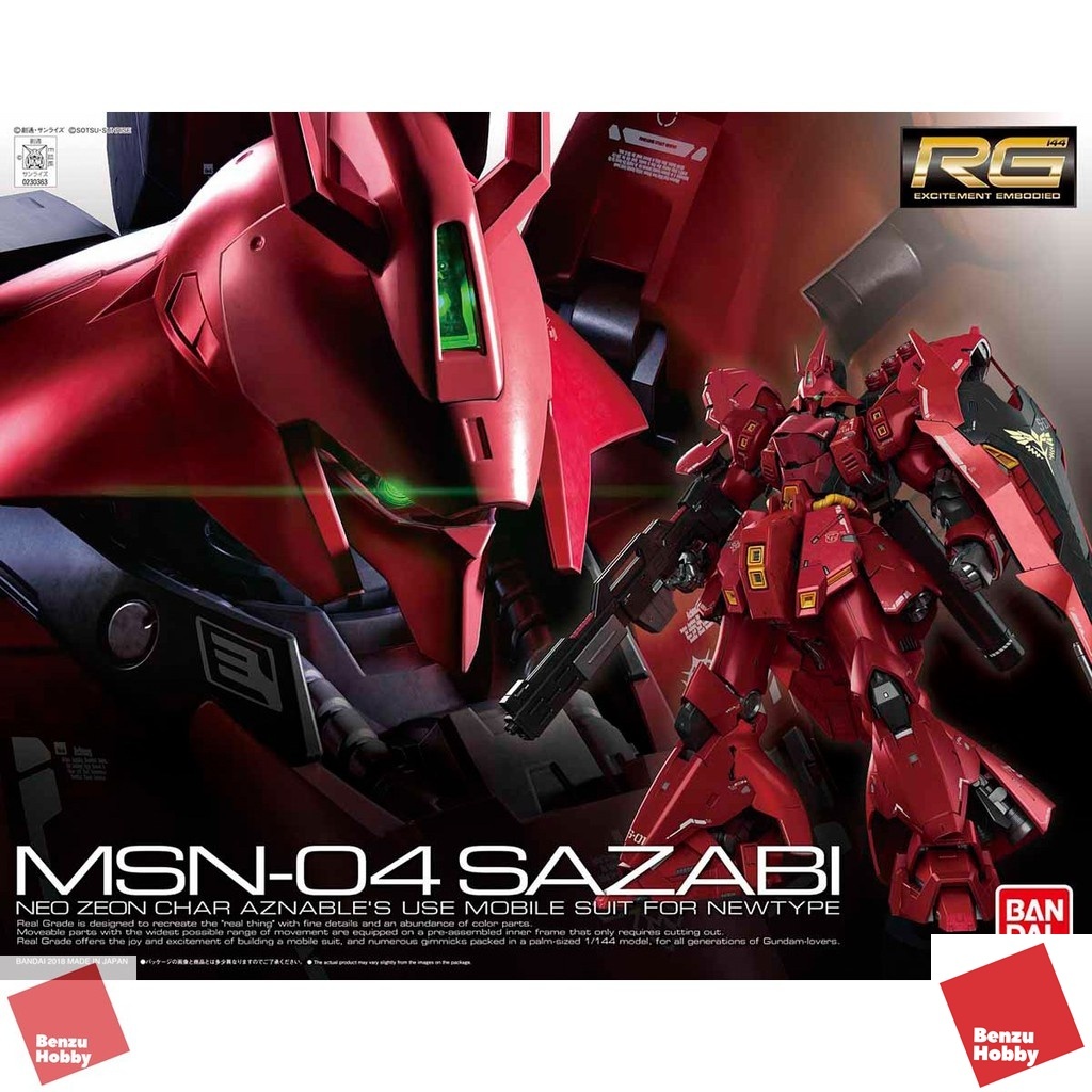 *พร้อมส่ง มีส่งด่วน* 4573102616050 RG 1/144 Sazabi (Real Grade) 4800y Benzuhobby