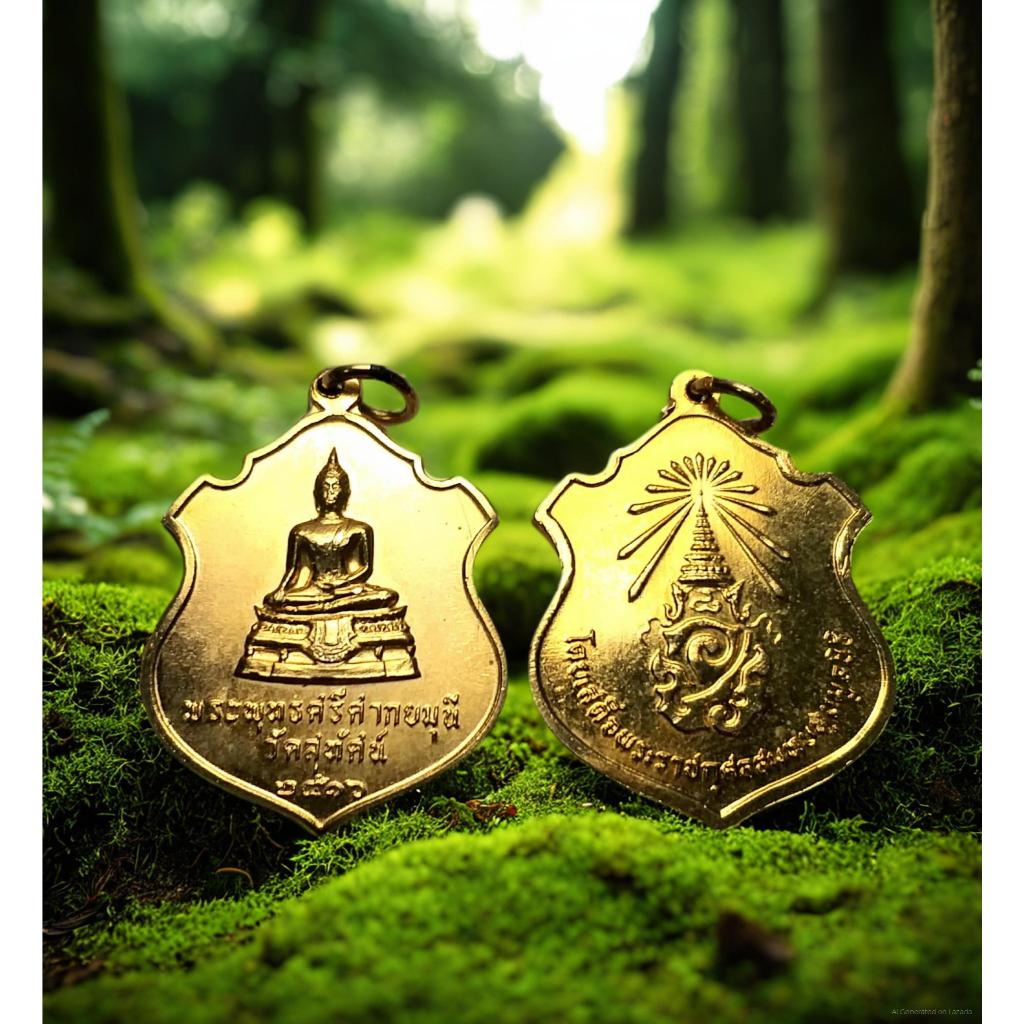 เหรียญพระพุทธศรีศากยมุนี ปี 2516 วัดสุทัศน์ กรุงเทพฯ โดยเสด็จพระราชกุศลมูลนิธิ อปร.สวยตามรูป ** ถ่ายจากสินค้าจริง **