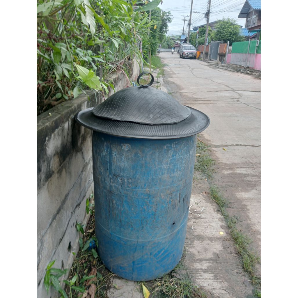 ฝาถังขยะ(กว้าง70 cm.)ฝาถังขยะสีฟ้า200ลิตร ฝาถังขยะเทศบาล ฝาถังขยะชุมชน คุ้มค่าแข็งแรงทนทาน