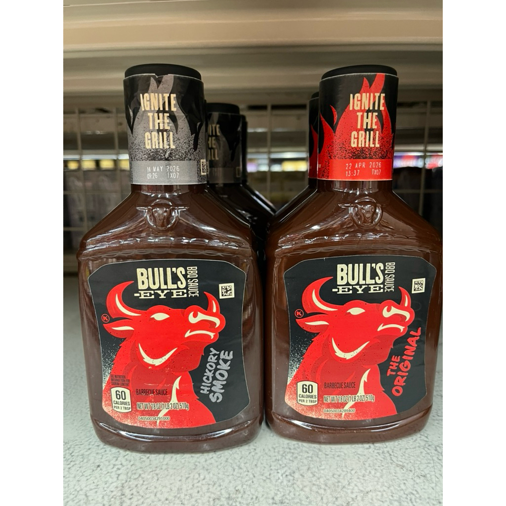[พร้อมส่ง] Bull’s Eye Everyday Original BBQ Sauce 510ml./BBQ Sauce Hictory Smoke 510g. ซอสสโมคบาร์บี
