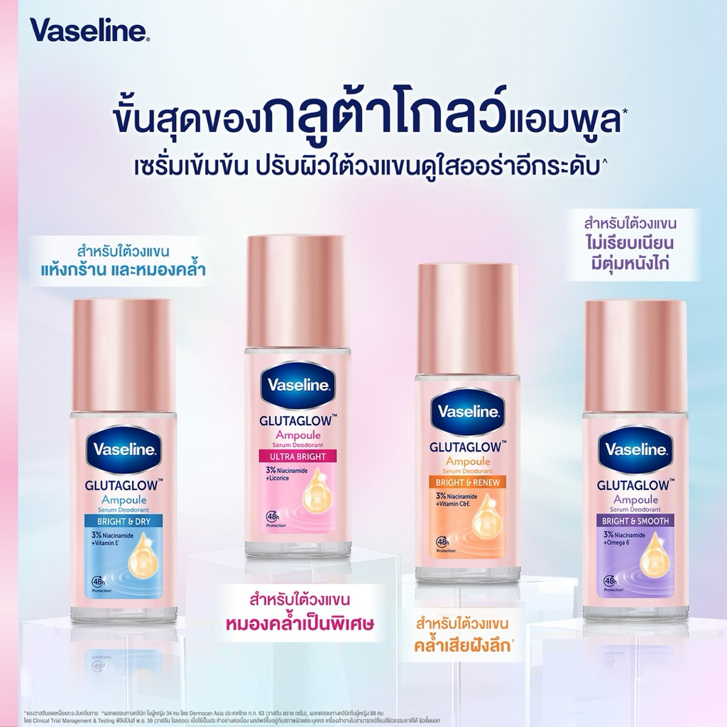 วาสลีนโรลออน 45ml. ขวดเดี่ยว เลือกสีข้างใน