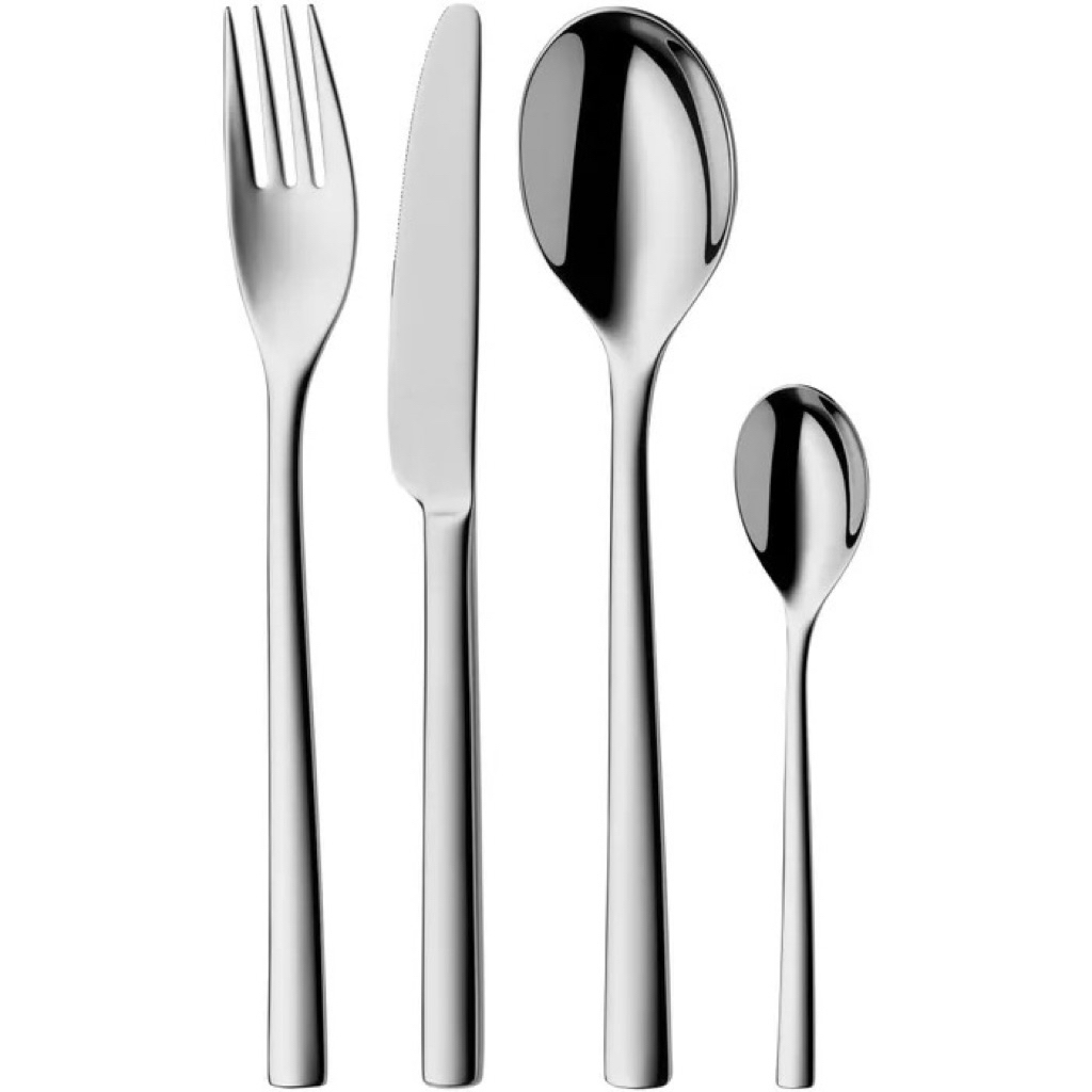 WMF Cutlery Set 24-Piece for 6 People Cromargan 18/10 Stainless Steel Polished