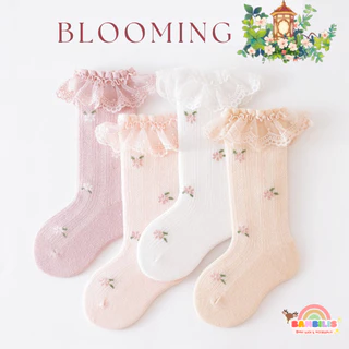 ⚡พร้อมส่ง⚡ Bambilis แบมบิลิส รุ่น Blooming ถุงเท้าเด็กมีระบาย ผ้าฝ้าย ถุงเท้าเด็ก 0 - 3 ปี