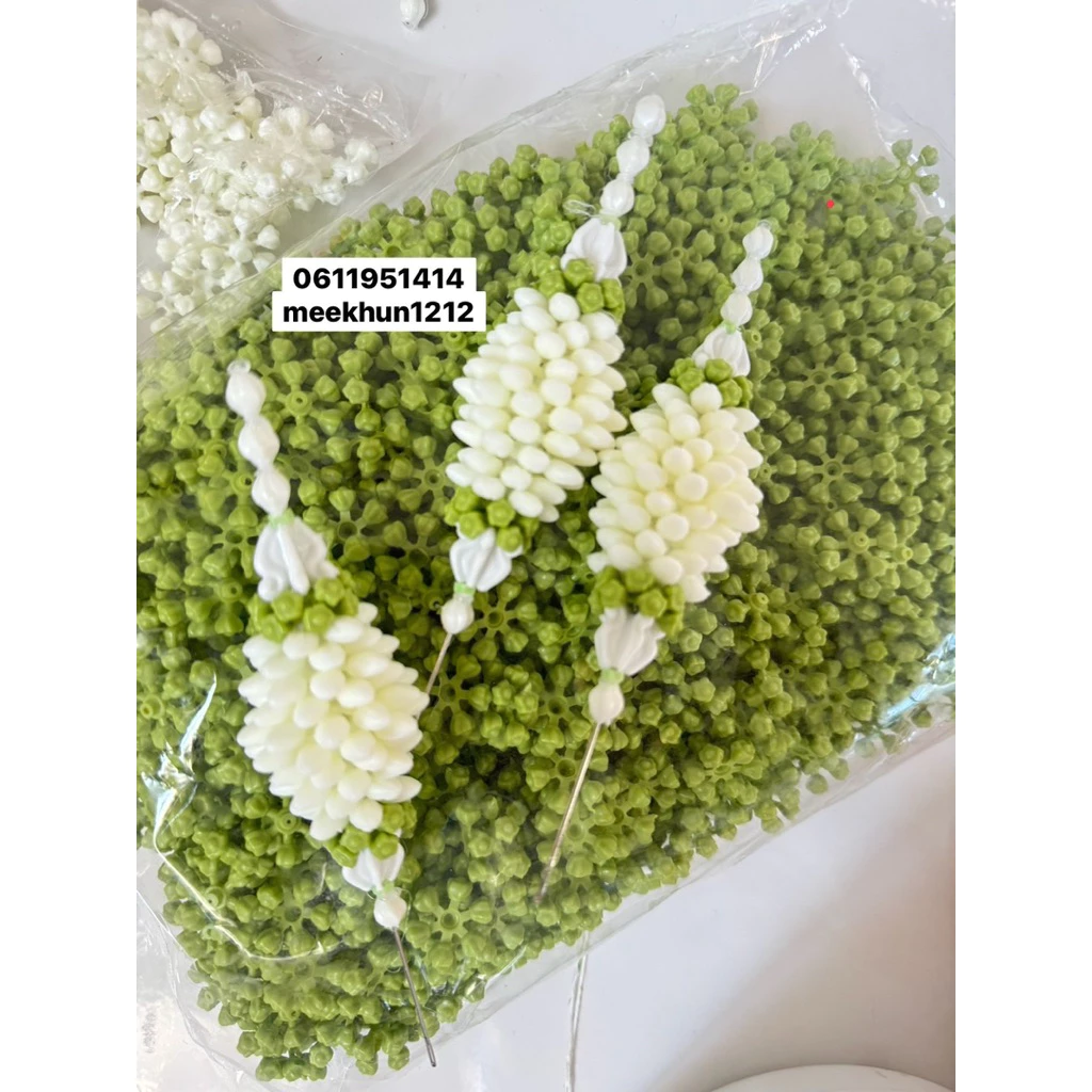 [🌿ใหม่ล่าสุด 🌿ถูกที่สุด😊] มาลัยตุ้มจิ๋ว ยอดพาน พวงมาลัย มะลัยตุ้ม