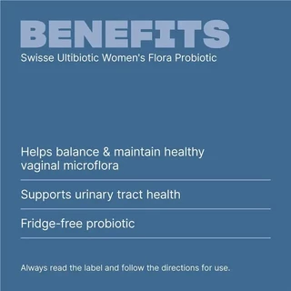 Swisse Ultibiotic Women's Flora Probiotic 30 capsules ช่วยปรับสมดุลเสริมสร้างจุลินทรีย์สำหรับผู้หญิง