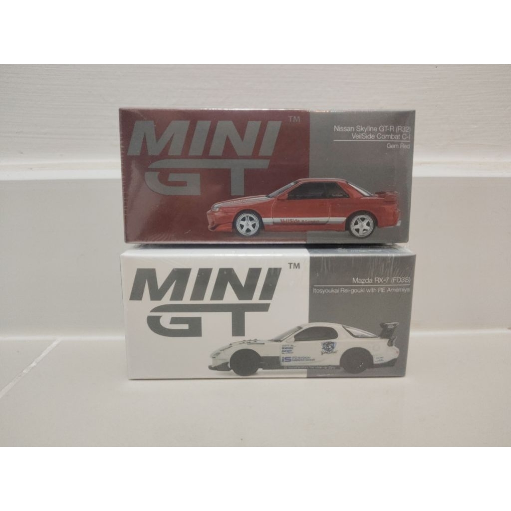 Mini gt Modelรถ Mazda Rx7#996 Nissan skyline r32 #986