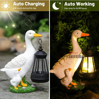 SZ-MINI เป็ด ตัวจิ๋ว ไฟเหลือง โคมไฟ พลังงานแสงอาทิตย์โซล่าเซลล์ 1 LED สำหรับตกแต่ง