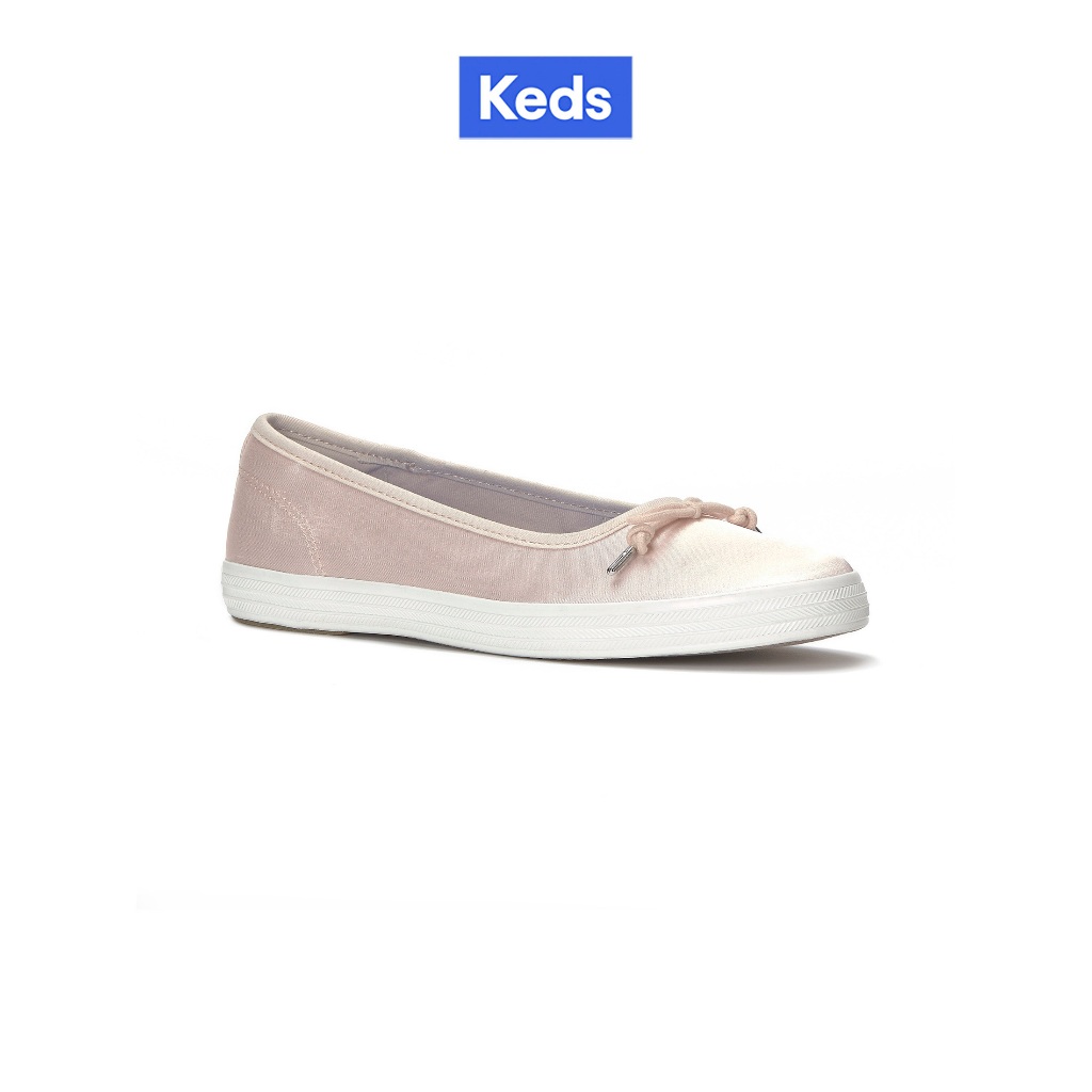 KEDS รองเท้าผ้าใบแบบสวม รุ่น MAISIE BALLET SATIN สีชมพู ( KW-MAISIE-5-680 )