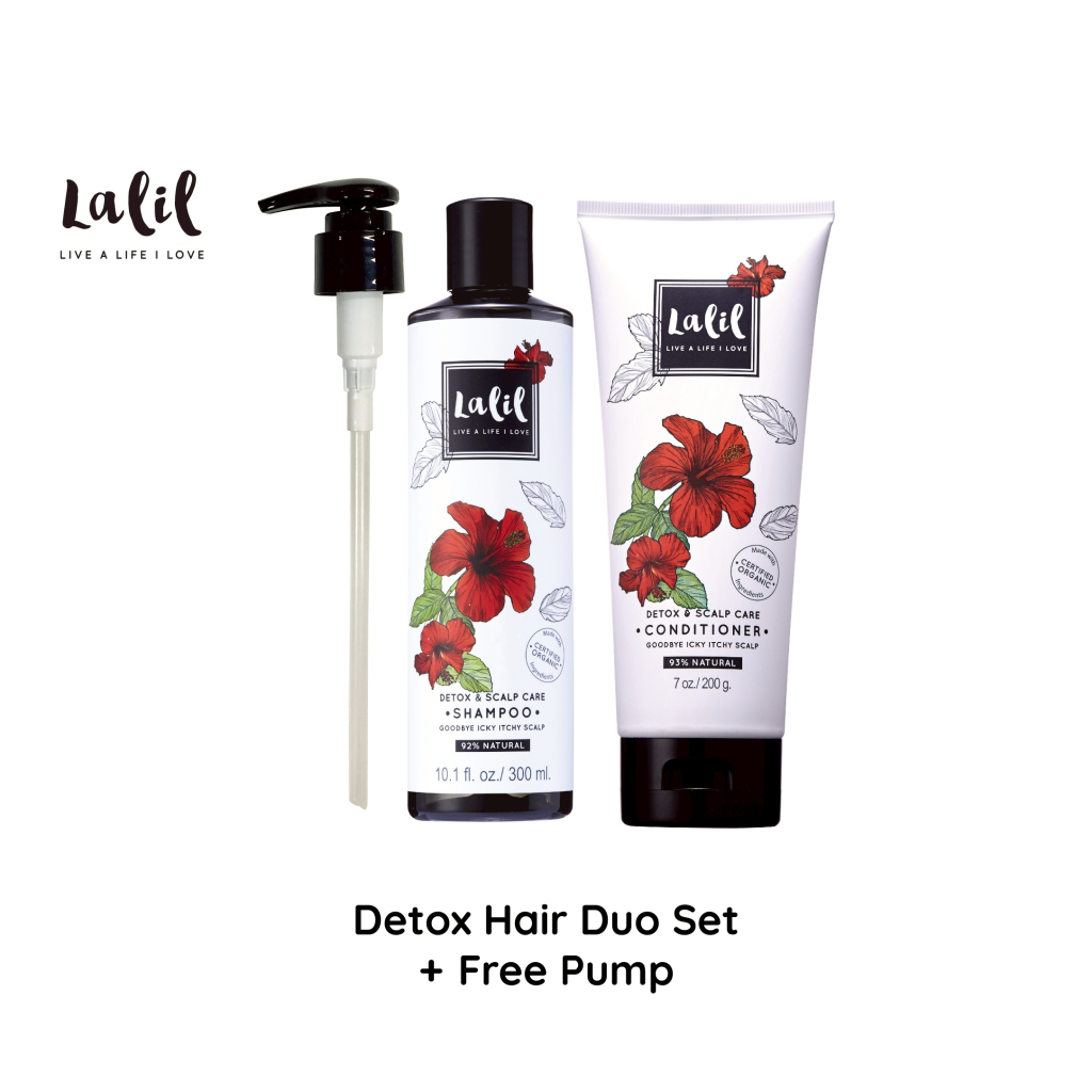 LALIL Detox Hair Duo Set + Dispenser Pump 1 pc. (Detox & Scalp Care)