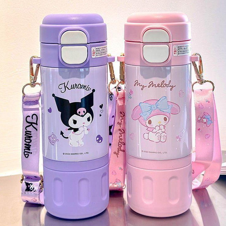 SANRIO ถ้วยฉนวน เพนจิง ความจุขนาดใหญ่ 480มล กระติกน้ําสูญญากาศ ทํานอง สแตนเลส ซานริโอ ขวดน้ําสําหรับเด็กชายและเด็กหญิง