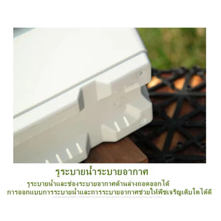 กระถางพลาสติกแบบยาว 43*19*15cm พร้อมถาด กระถางทรงสี่เหลี่ยม ปลูกผัก เรซิน