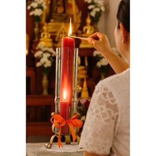 แก้วครอบเชิงเทียน​กัน​ลม​ให้ความ​ปลอดภัย​สูง​1​ฟุต​ราคาต่อ1ช…