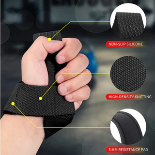 [ส่งจากกรุงเทพ]สายรัดข้อมือยกน้ำหนัก Straps SKDK ช่วยพยุงข้อมือ กันลื่น สำหรับเล่นเวท ฟิตเนส (1 คู่)