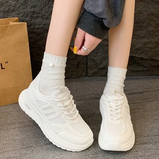 ส่งฟรี รองเท้าผ้าใบ พร้อมส่ง รองเท้าผ้าใบแฟชั่น สไตล์เกาหลี พื้นรองเท้ายางนุ่ม กันลื่น ระบายอากาศได้ดี [LN2001]