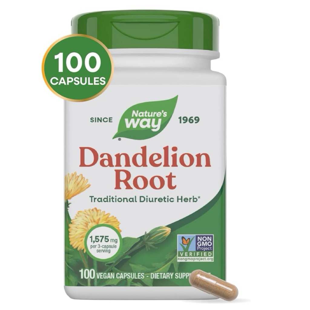 [ NATURE’S WAY ]❇️DANDELION ROOT ( สุขภาพทางเดินปัสสาวะ ) ( 100 แคปซูล )
