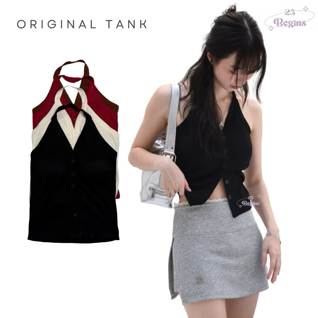 ส่งต่อ 23begins Original Tank เสื้อคล้องคอ มีฟองน้ำ