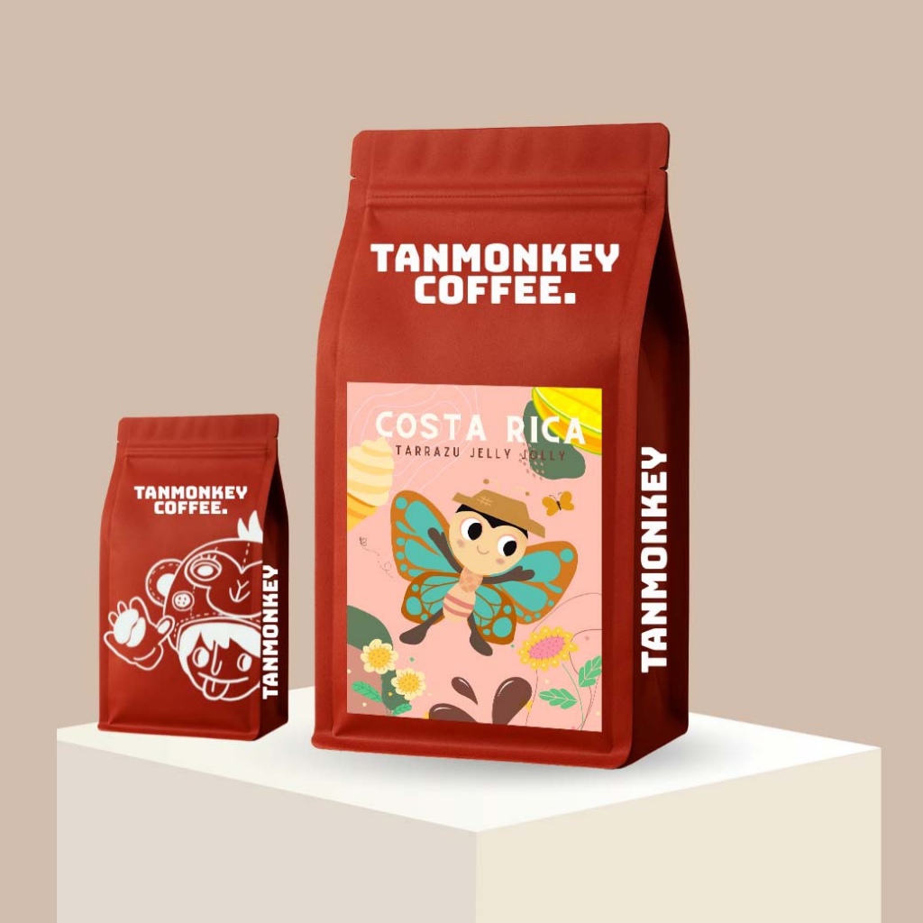 Tanmonkey Coffee เมล็ดกาแฟคั่วCosta Rica Tarrazu Jelly Jolly 200g