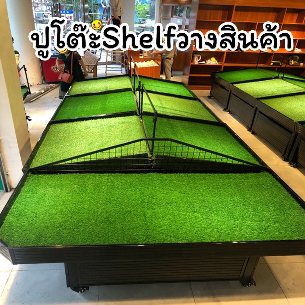 หญ้าเทียม 38 บาท ใบหนา ปูโต๊ะ ปูร้านค้า กันUV คุณภาพสำหรับตกแต่งสวน ตกแต่งบ้าน ร้านค้า หญ้าเทียมถูกๆ - รูปที่ 4