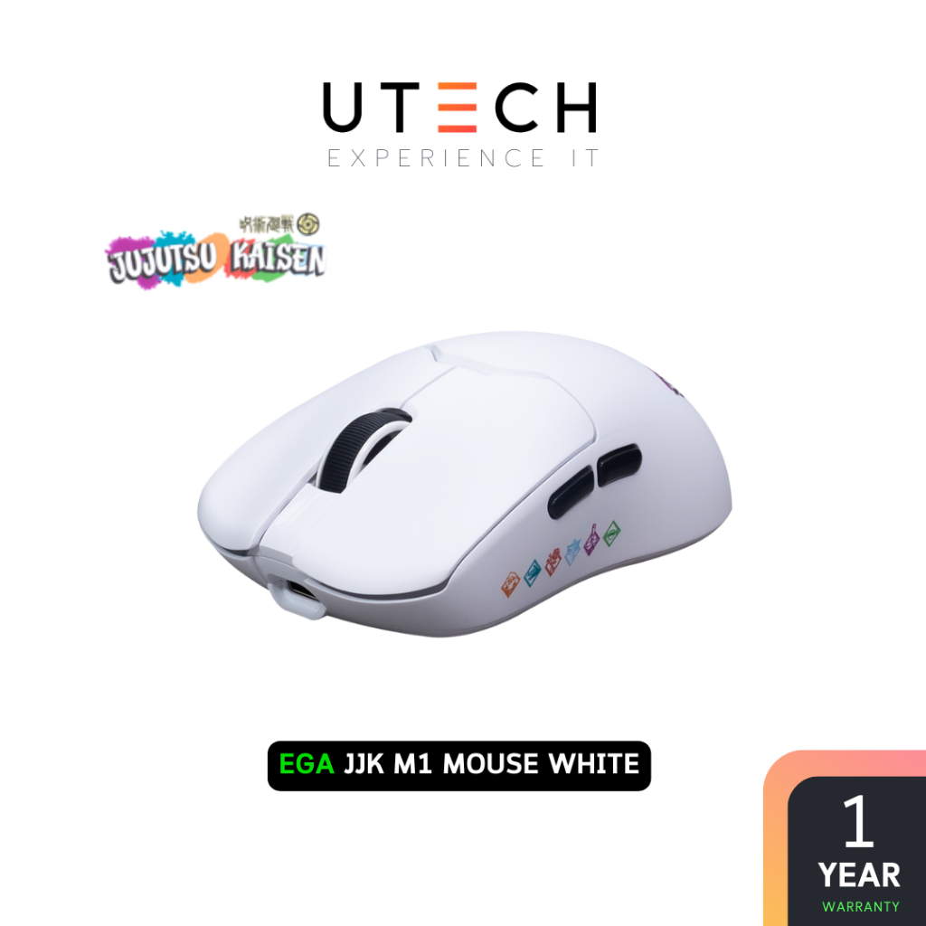 เมาส์เกมมิ่ง EGA : JJK M1 Mouse White by UTECH