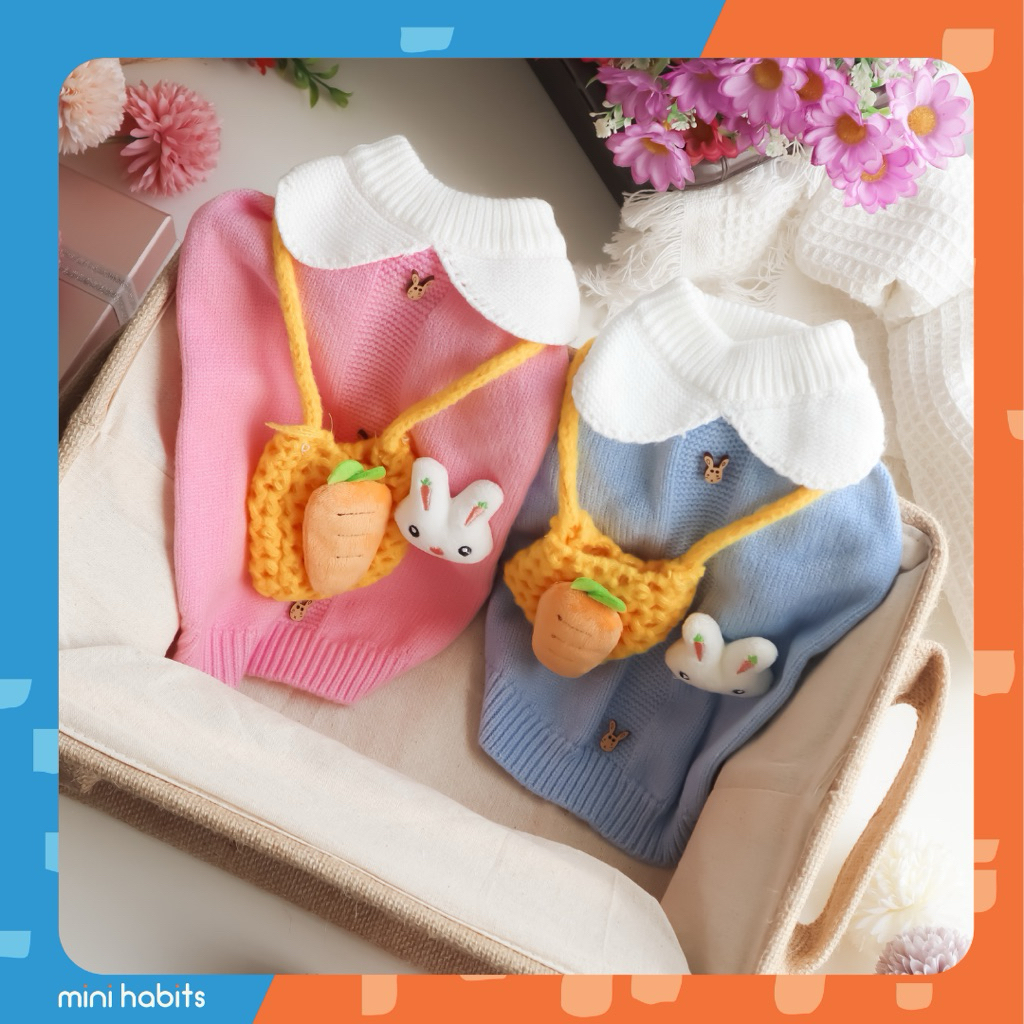 [🚚 พร้อมส่ง] ชุดกันหนาวสัตว์เลี้ยง Pink Carrot Pocket Sweater ชุดแมว หมา สัตว์เลี้ยง ชุดสุนัข