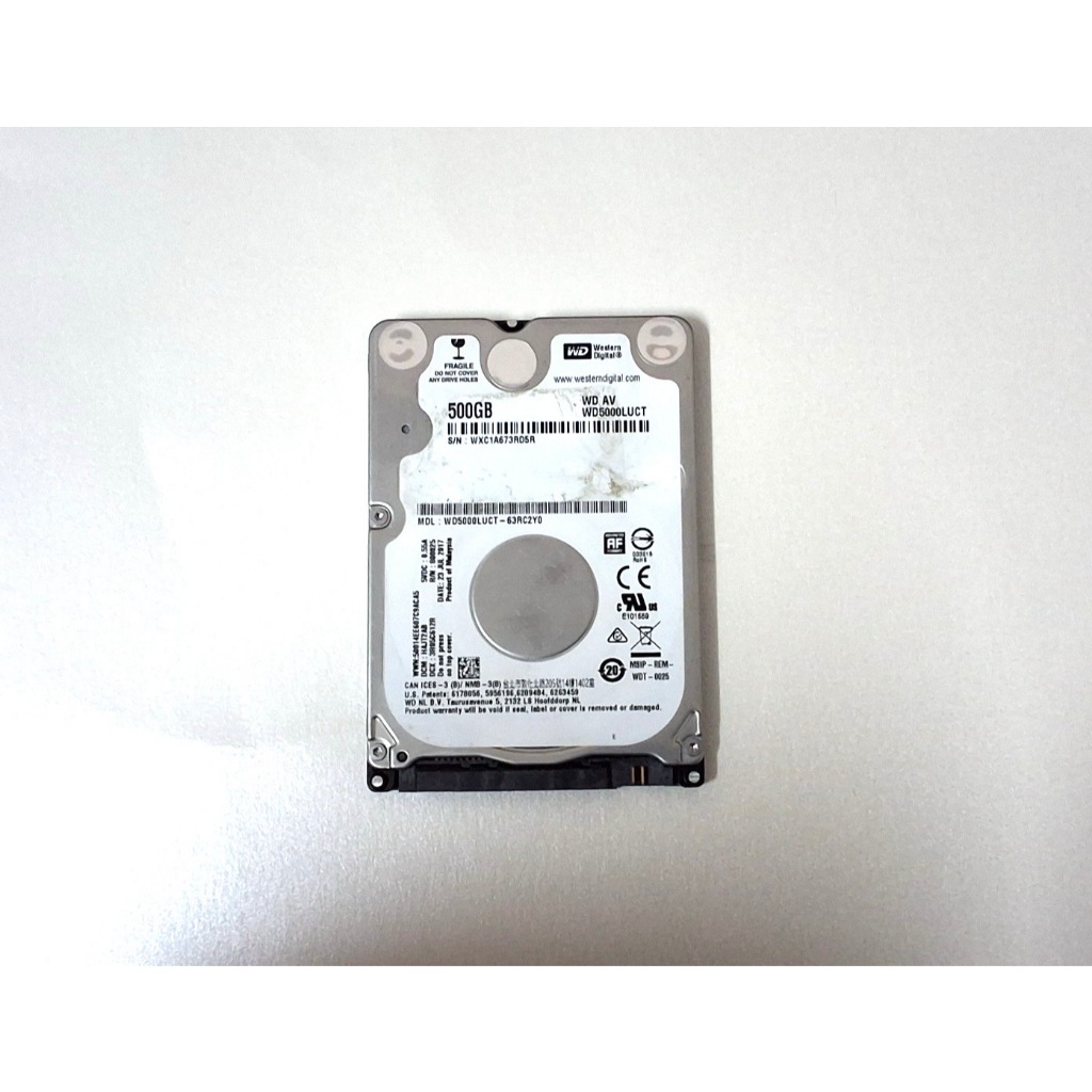 HHD 500 Gb WD AV WD500LUCT มือ2 สภาพดี ใช้งานปกติ