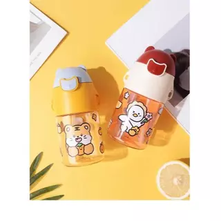 ขวดน้ำ ขวดนม 470ml ลายลูกหมีรูปทรงสวยมีสายคล้องคอให้