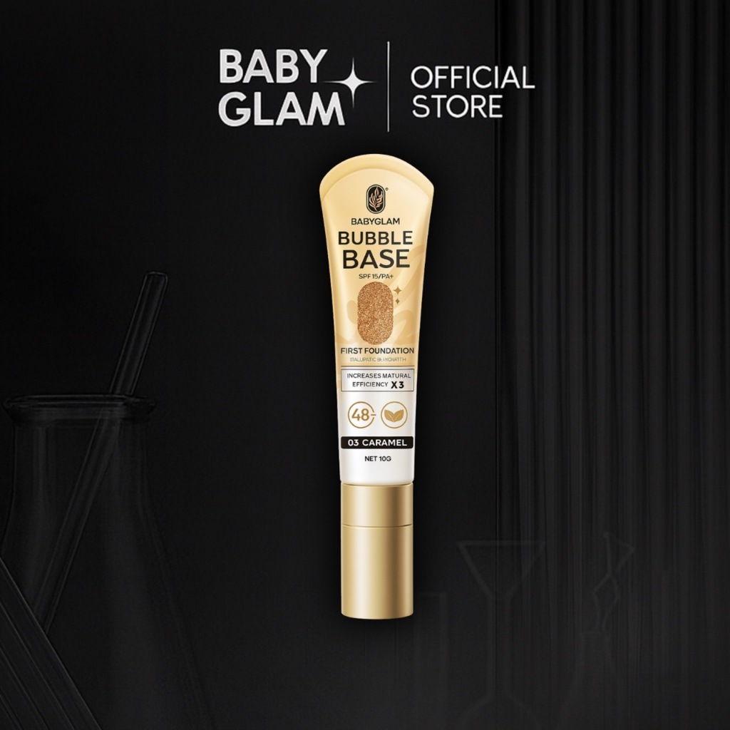 (ของเเท้ 100%) เบสโทนผิวคนไทย บับเบิ้ลเบส Bubble Base Baby Glam เบบี้แกลมSPF 15 PA++