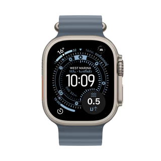 Apple Watch Ultra 3 GPS + Cellular 49mm Titanium Case with Ocean Band by Studio 7
