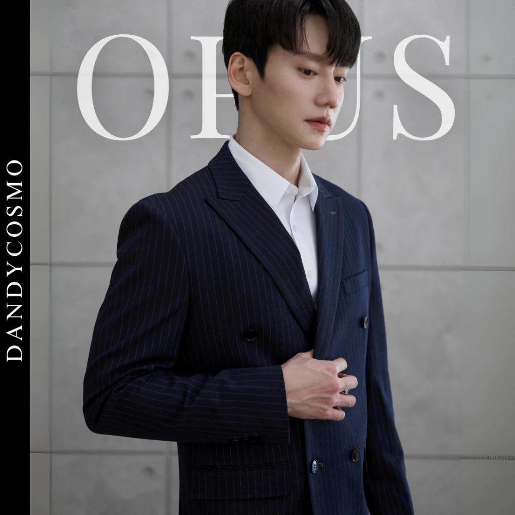 DANDY COSMO | ชุดสูท ลายทาง กระดุมคู่ สุดพรีเมียมคลาสสิค รุ่น Opus stripe [สินค้าจำหน่ายแยกชิ้น]