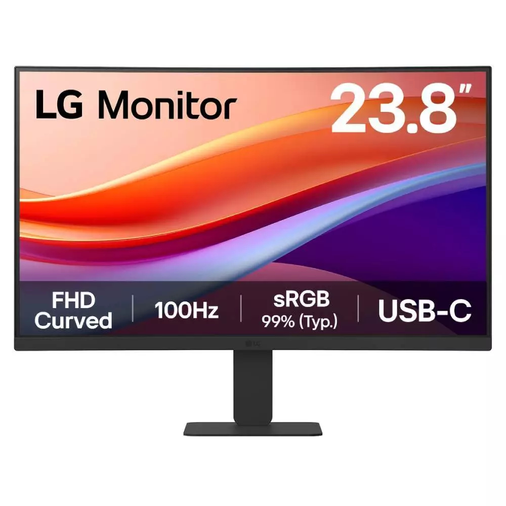 🔥ขายดีส่งไว🔥LG LED Curved Monitor 24U421A-B - 24”/FHD/VA/100Hz/5ms/USB-C/3Y*