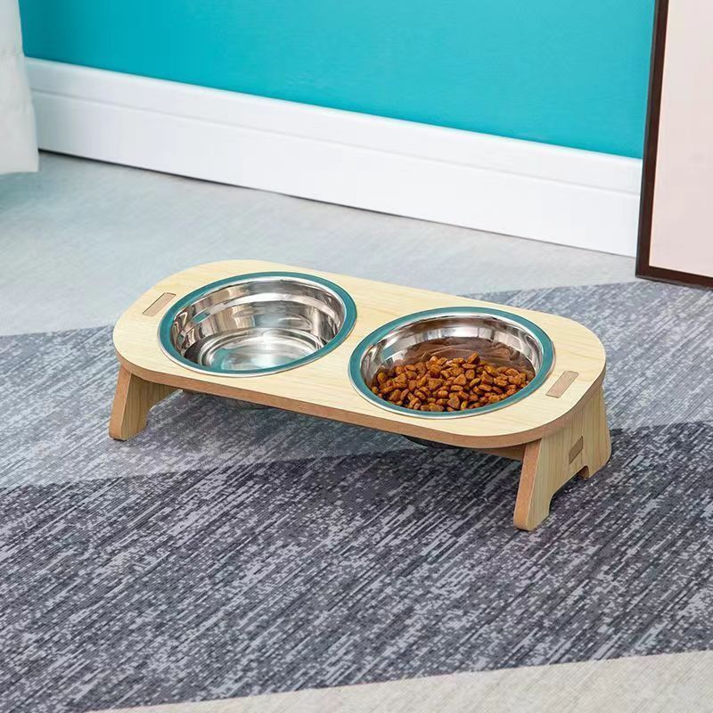 😻 ชามอาหารสัตว์ ชามสแตนเลส ปรับความสูงได้ ทนทาน ชามอาหารแมว พร้อมส่ง รวมชามแล้ว แบบใหม่ ครับ ชามเเมว มีเเมวกวัก - รูปที่ 6