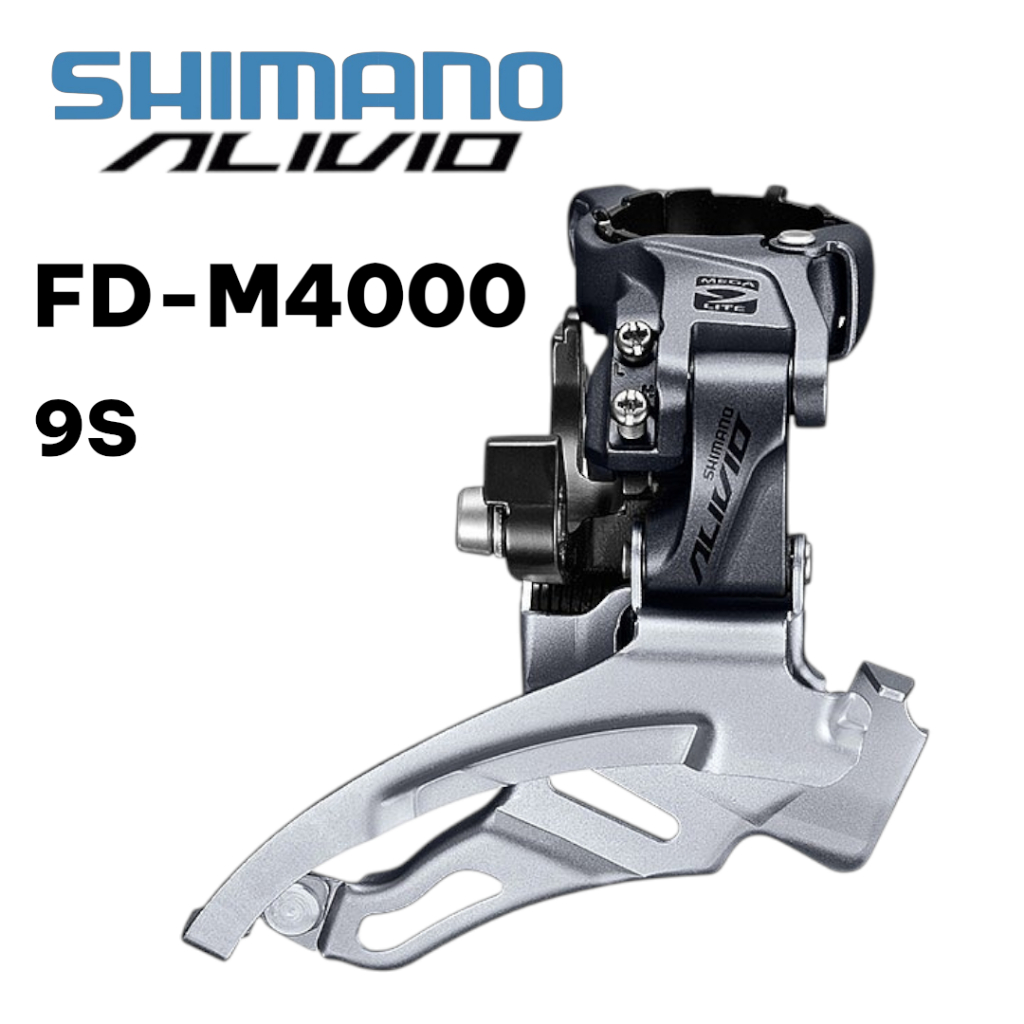 สับจาน Shimano Alivio FD-M4000-DS6 | จับบน ดึงบน-ล่าง | รัด 34.9mm 9 สปีด | ของแท้ พร้อมส่ง
