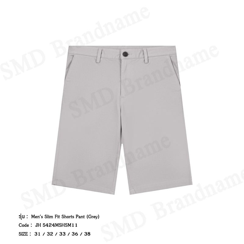 John Henry กางเกงขาสั้น รุ่น Men's Slim Fit Shorts Pant (Grey) Code: JH S424MSHSM11