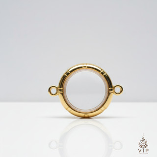 (ส่งไว เคลมฟรี) กรอบกลม ลายร่องทอง จิ๋ว 1.2ซม. | Mini Round …