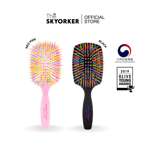 EYECANDY Rainbow Volume S Brush | Paddle Brush | อายแคนดี้ แปรงหวีผมสายรุ้ง ไซส์ใหญ่ หวี หวีง่ายผมไม่พันกัน