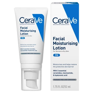 CERAVE - PM Facial Moist Lotion (52 ml.) ครีมบำรุงผิวหน้า