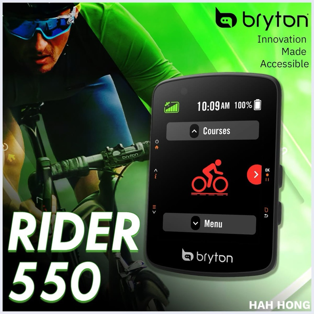 (ประกันบริษัท 1 ปี) ไมล์จักรยาน Bryton Rider 550 ปั่นสนุกฝึกง่าย แชร์ทุกเส้นทางกับเพื่อนๆ  lot.ใหม่ 2026