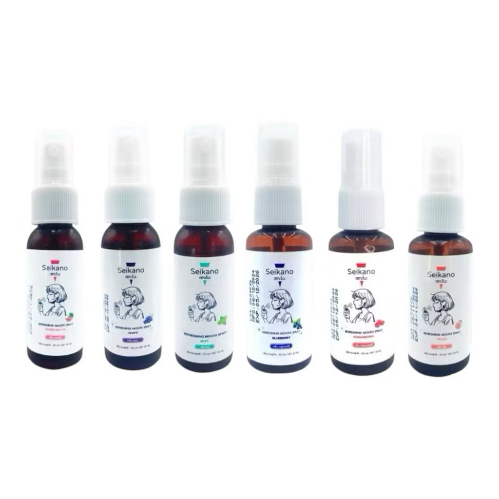 Seikano 20 ml สเปรย์ระงับกลิ่นปาก ปากสดชื่น สำหรับผู้ชายและผู้หญิง 1 ชิ้น