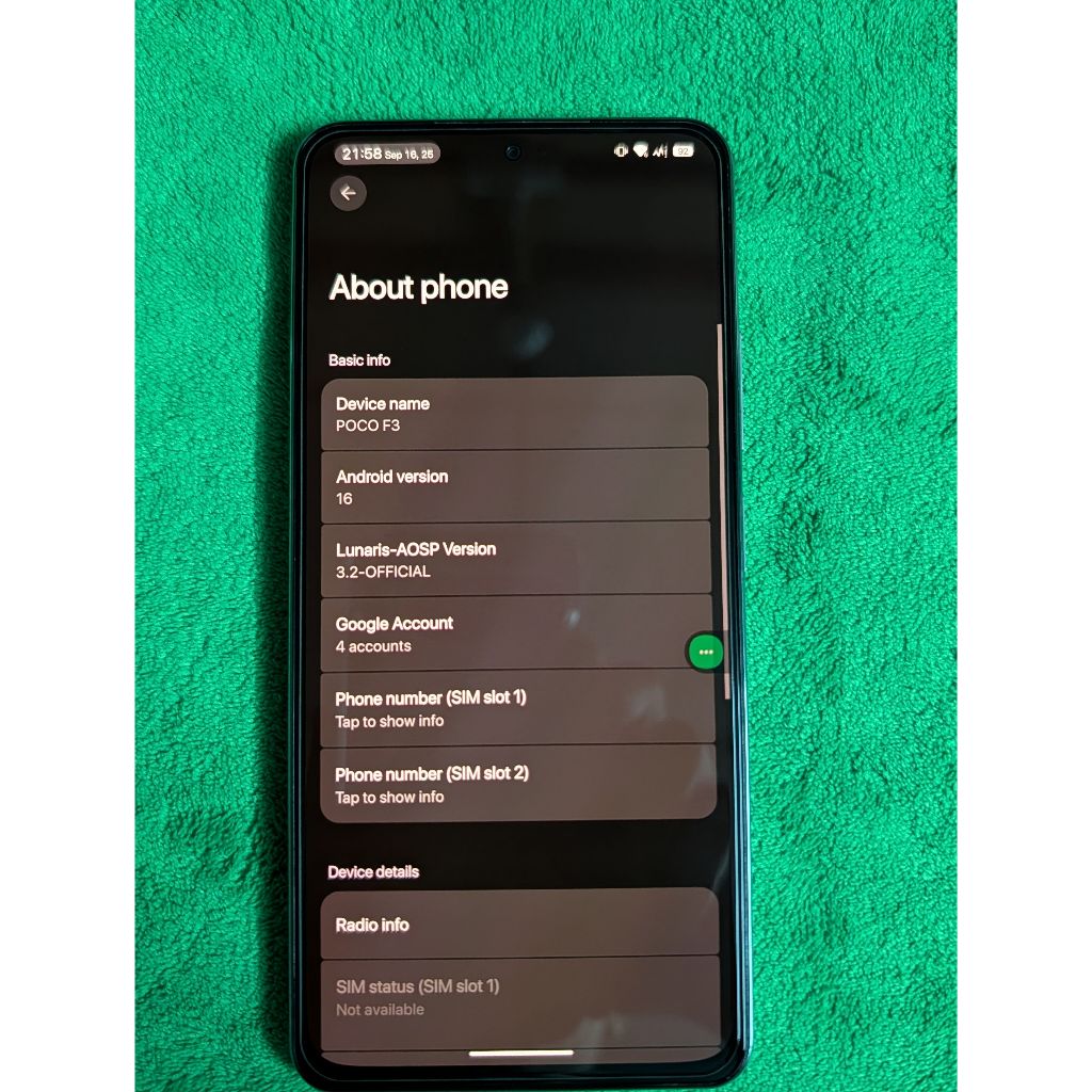(ของมือสอง) POCO F3 8/256GB 5G Snapdragon 870