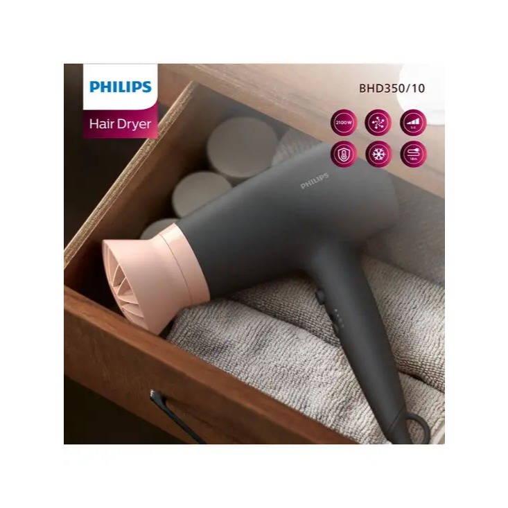 PHILIPS ไดร์เป่าผม (2100 วัตต์ ) รุ่น BHD350/10
