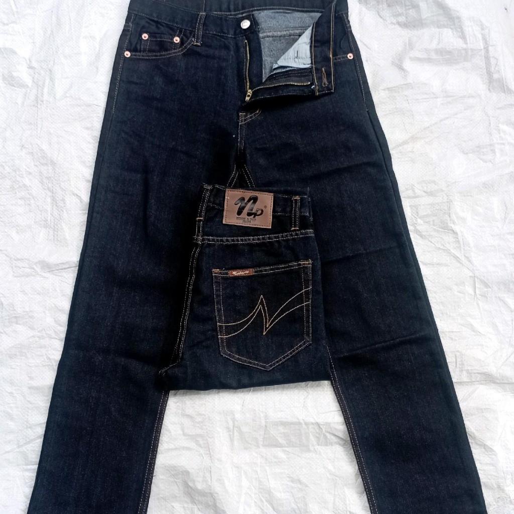 กางเกงยีนส์ผู้ชาย 28-44  กางเกงยีนส์ขายาว  นิ่มผ้าล้างน้ำทรงขากระบอก.  เป้าแบบซิป - รูปที่ 3