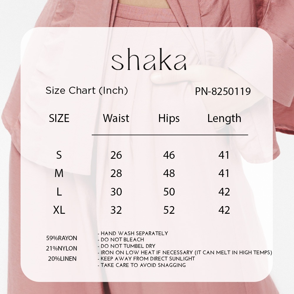 SS25 Shaka Bloom Pants กางเกงขายาว ทรงปลายขากว้าง ด้านหน้าจับจีบซ้อนกันสามจีบ (PINK) PN-8250119 — صورة 8